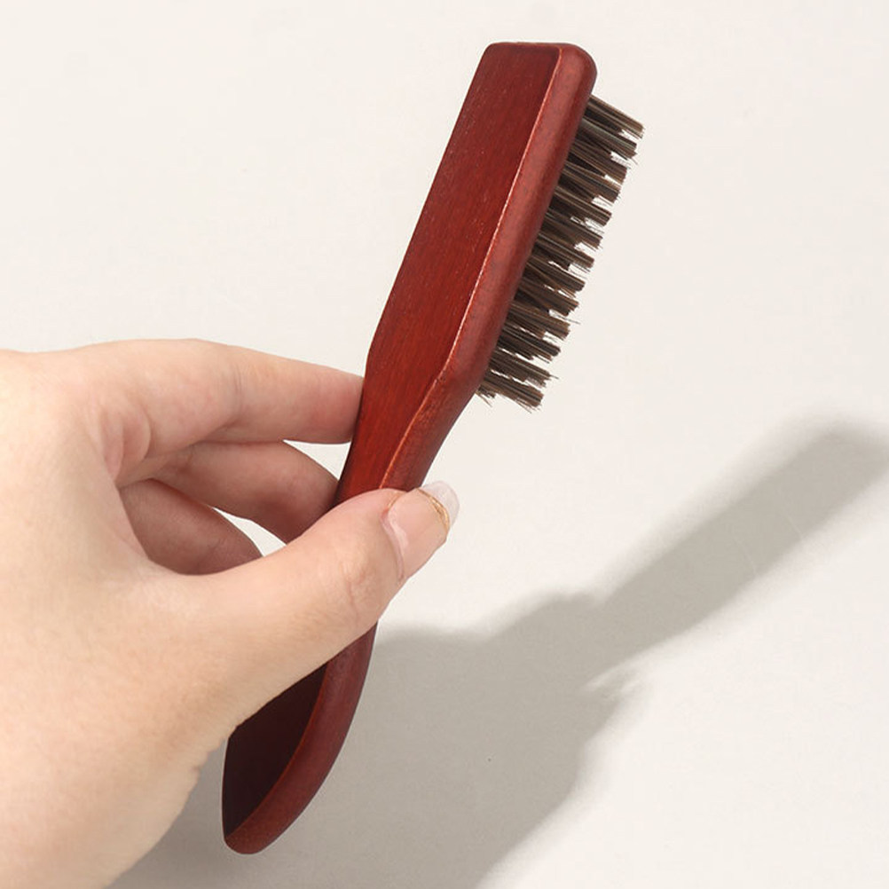 Brush Bristle Set - 2개 세트 수염 손질 브러쉬 나무