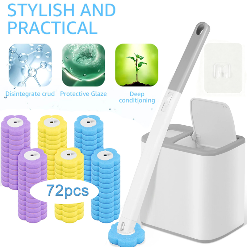 Brush Bristle Set - 일회용 변기 청소 브러시 및 브러시
