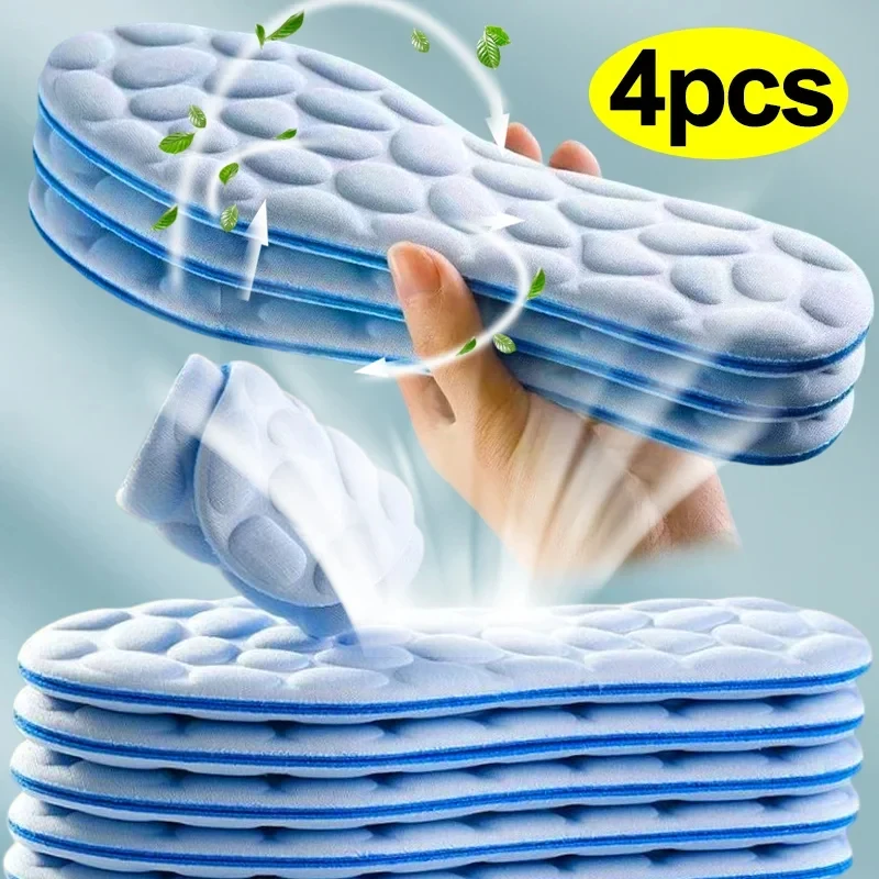 Insole Memory Foam - 2/4개입 소프트 마사지 메모리 폼 깔창