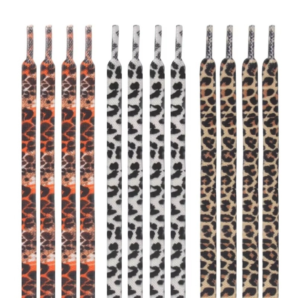 1쌍 120CM 패션 레오파드 프린트 스니커즈 신발끈  - Lace Replacement Flat 리뷰 및 가격