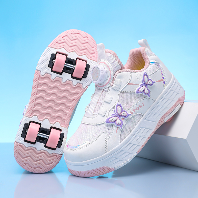 롤러 스케이트 소녀용 4륜 스니커즈 키즈 패션 캐주얼  - Leather Sneaker Care Kit 리뷰 및 가격
