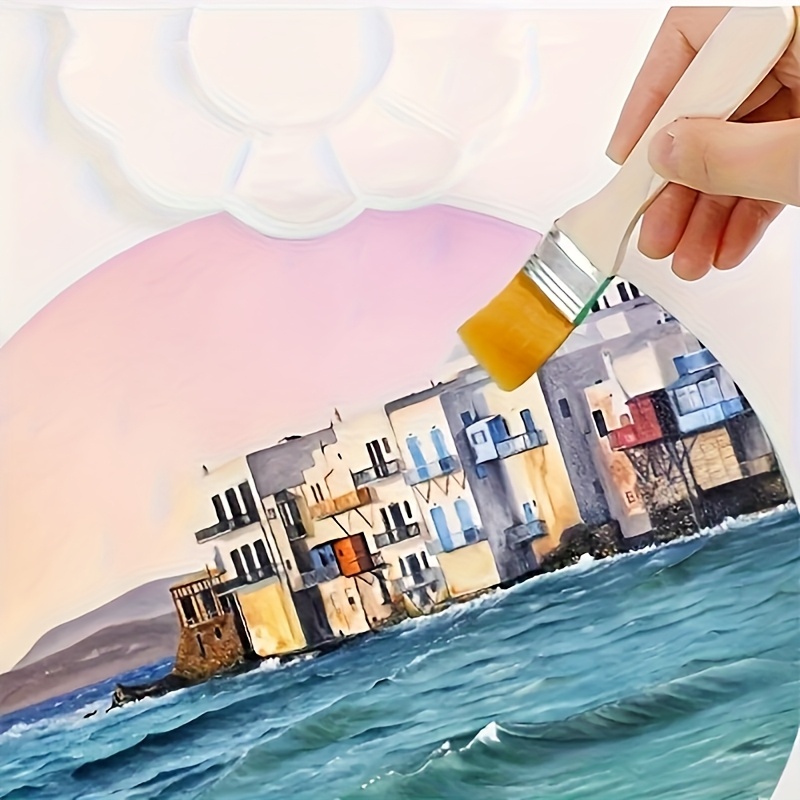 10개 나무 손잡이 나일론 페인트 브러시 (유화, 먼지 - Brush Bristle Set 리뷰 및 가격