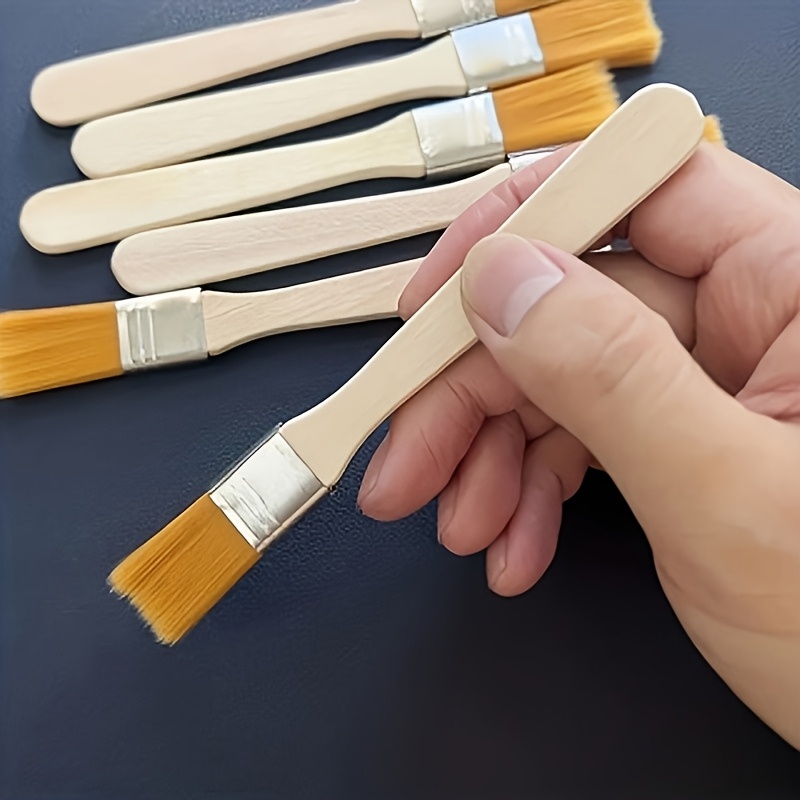10개 나무 손잡이 나일론 페인트 브러시 (유화, 먼지 - Brush Bristle Set 리뷰 및 가격